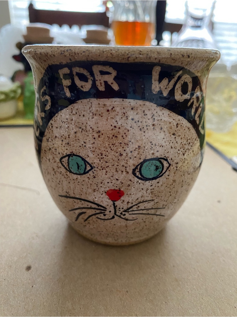 FL Artist Ana Varela has a successful Pottery Studio. 2011 Cat ForPeace Mug NWOT